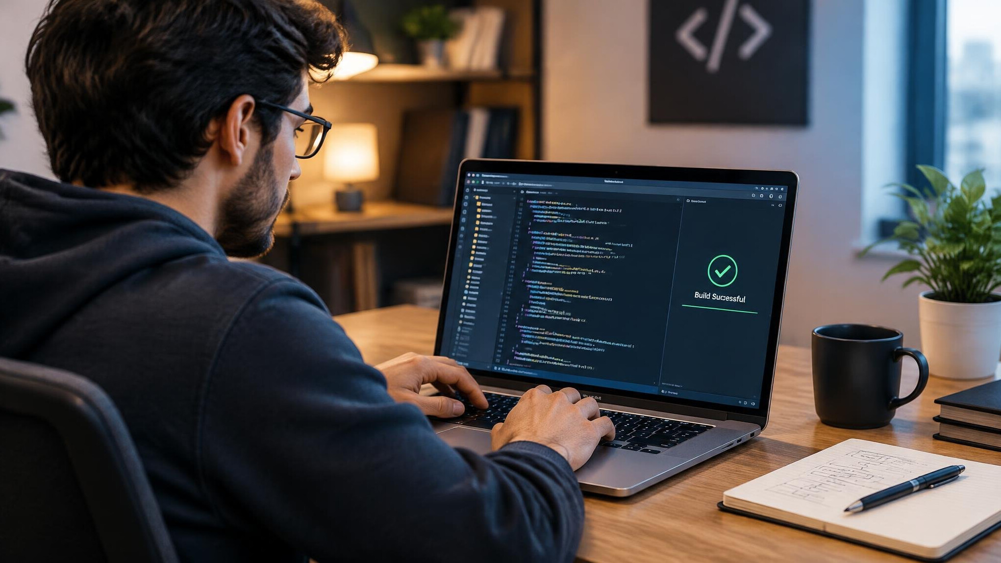 developer building app