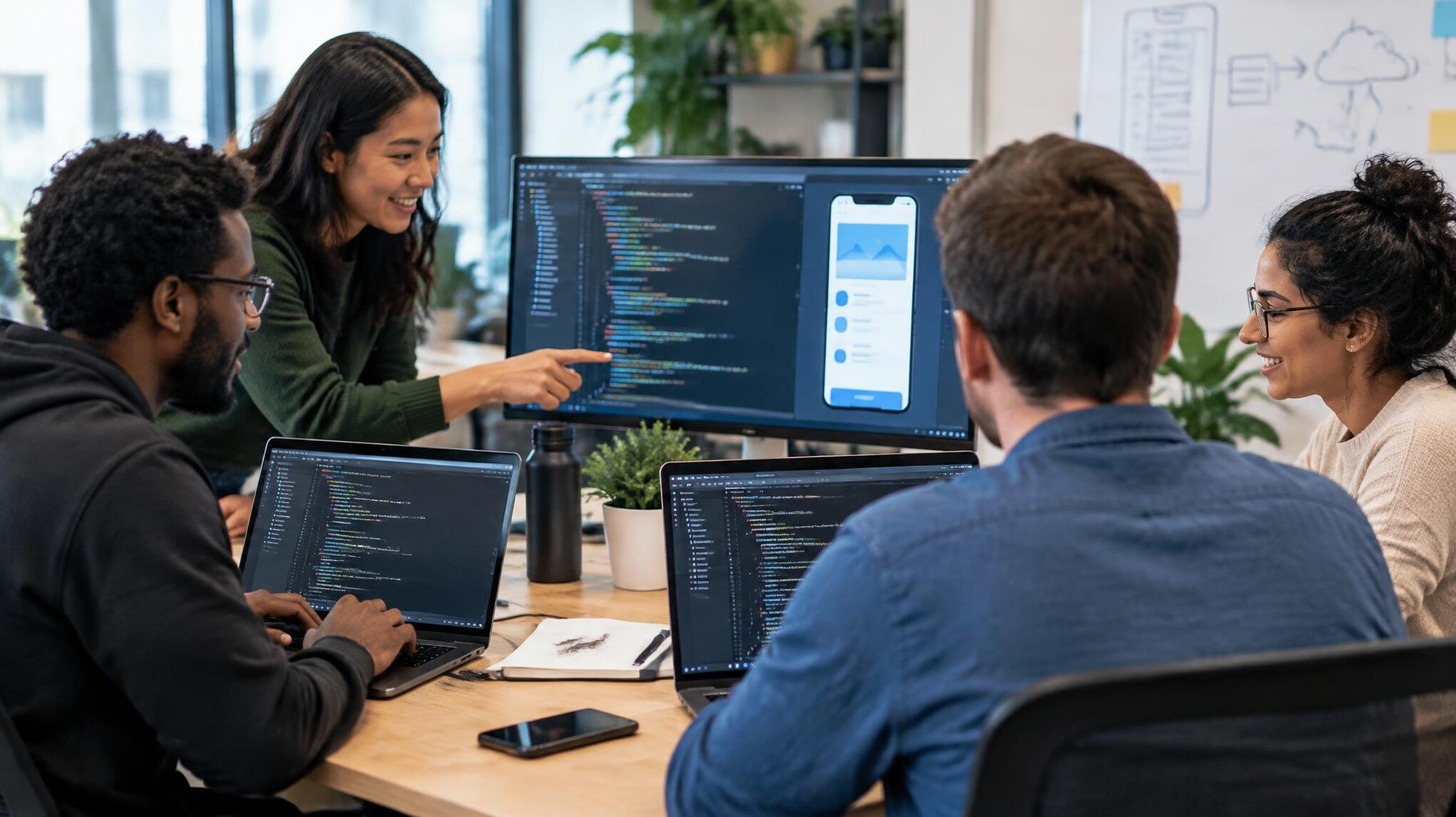 developers building apps together
